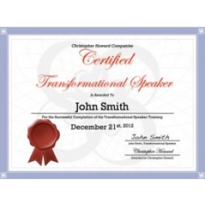 Chris Howard – Transformational Speaker Certification 