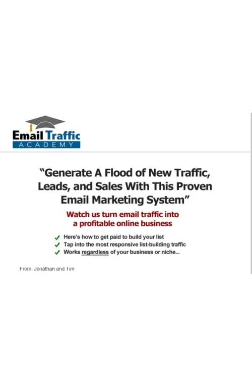 Email Traffic Academy – Jonathan And Tim
