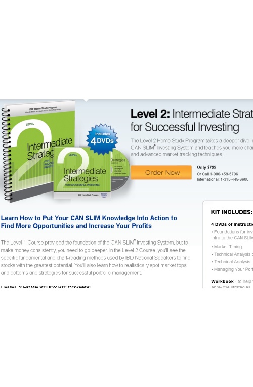 Investors Business Daily – Home Study Course – Level 1, 2, and 3