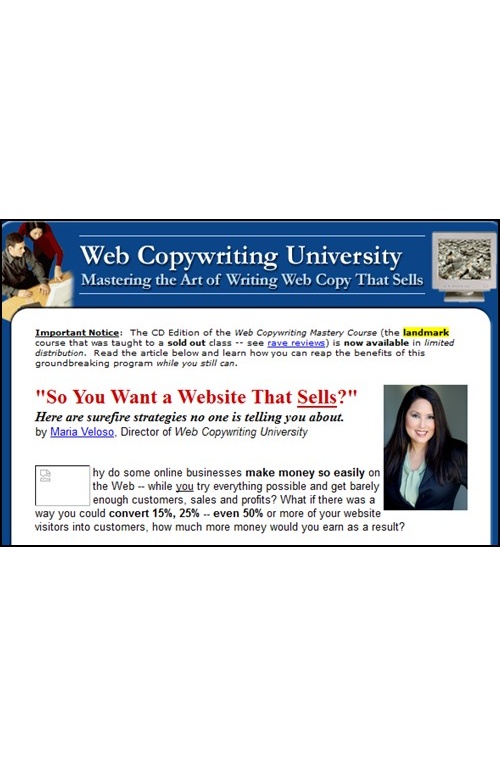 Maria Veloso – Writing Web Copy That Sells