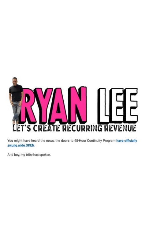 Ryan Lee – 48 Hour Continuity