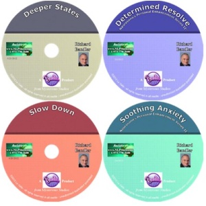 The New Richard Bandler 5 CDs – DeeperState , Determined Resolved ,Slow Down ,Sooting Anxiety & Getting Smarter Series